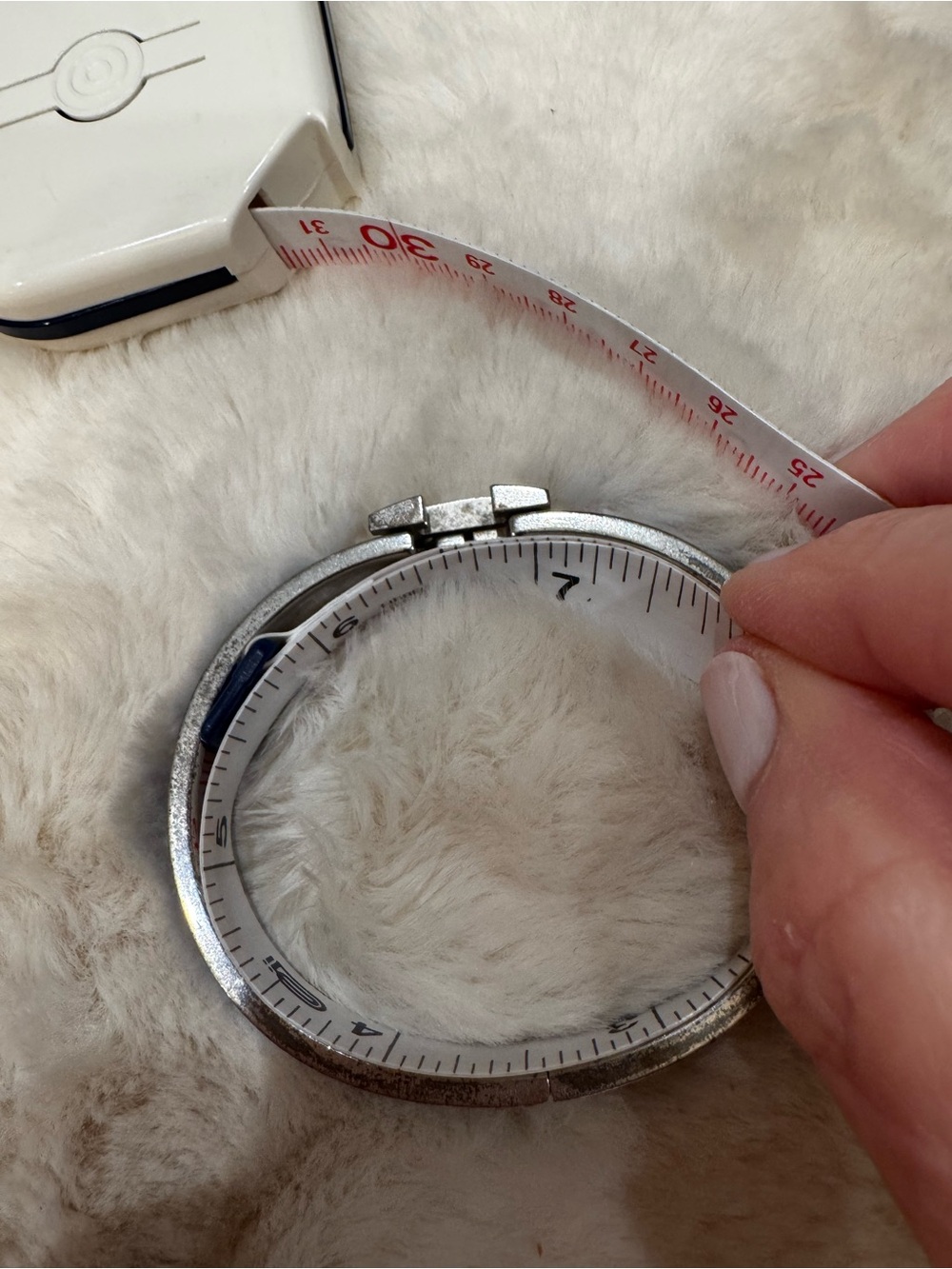 Hermes women’s Clic H Bracelet in blue and Silver, GM size with Hermes bag & box - Picture 9 of 10